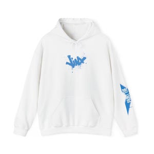 Jinx |Paint the town blue|Caitlyn| Vi|Arcane| League of legends|Cyber punk| Gamer gift| Arcane fan|Unisex Heavy Blend™ Hooded Sweatshirt