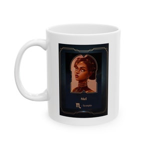 Mel|Arkane Liga der Legenden | Gamer Geschenk|Gamer Tasse| Arkane Fächer | Sternzeichen| Skorpion|Sternzeichen|Keramik-Tasse, (11oz, 15oz)