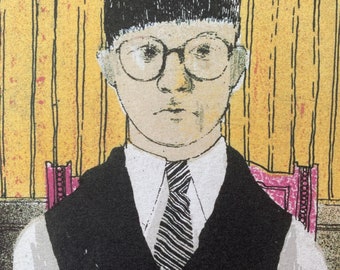 Lithographie Originale David Hockney Signée Et Numérotée à La Main – édition Limitée Avec Certificat (COA)