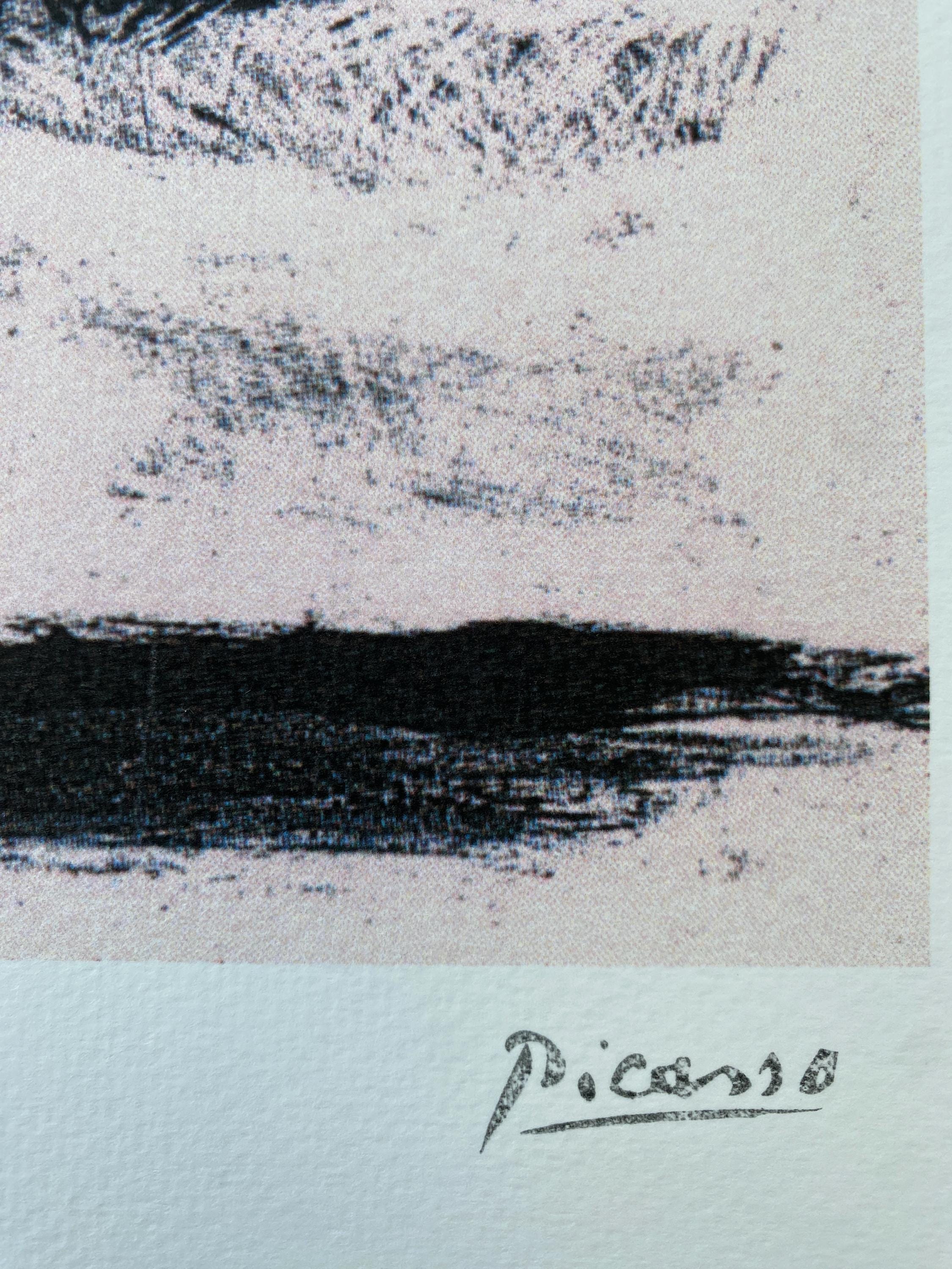 パブロ・ピカソ「雄牛、1945年」リトグラフ、証明書、サイン入り