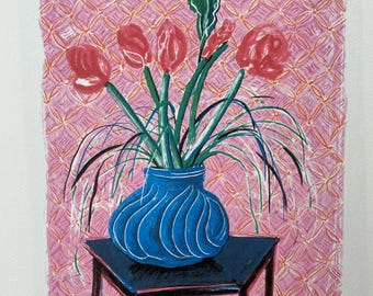 DAVID HOCKNEY - Amaryllis in Vase - Signed, Numbered Edition 149