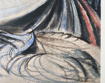 抽象画　リトグラフ　肉質サインあり agmotokawa_jyoanmiro-nosainjyuyon