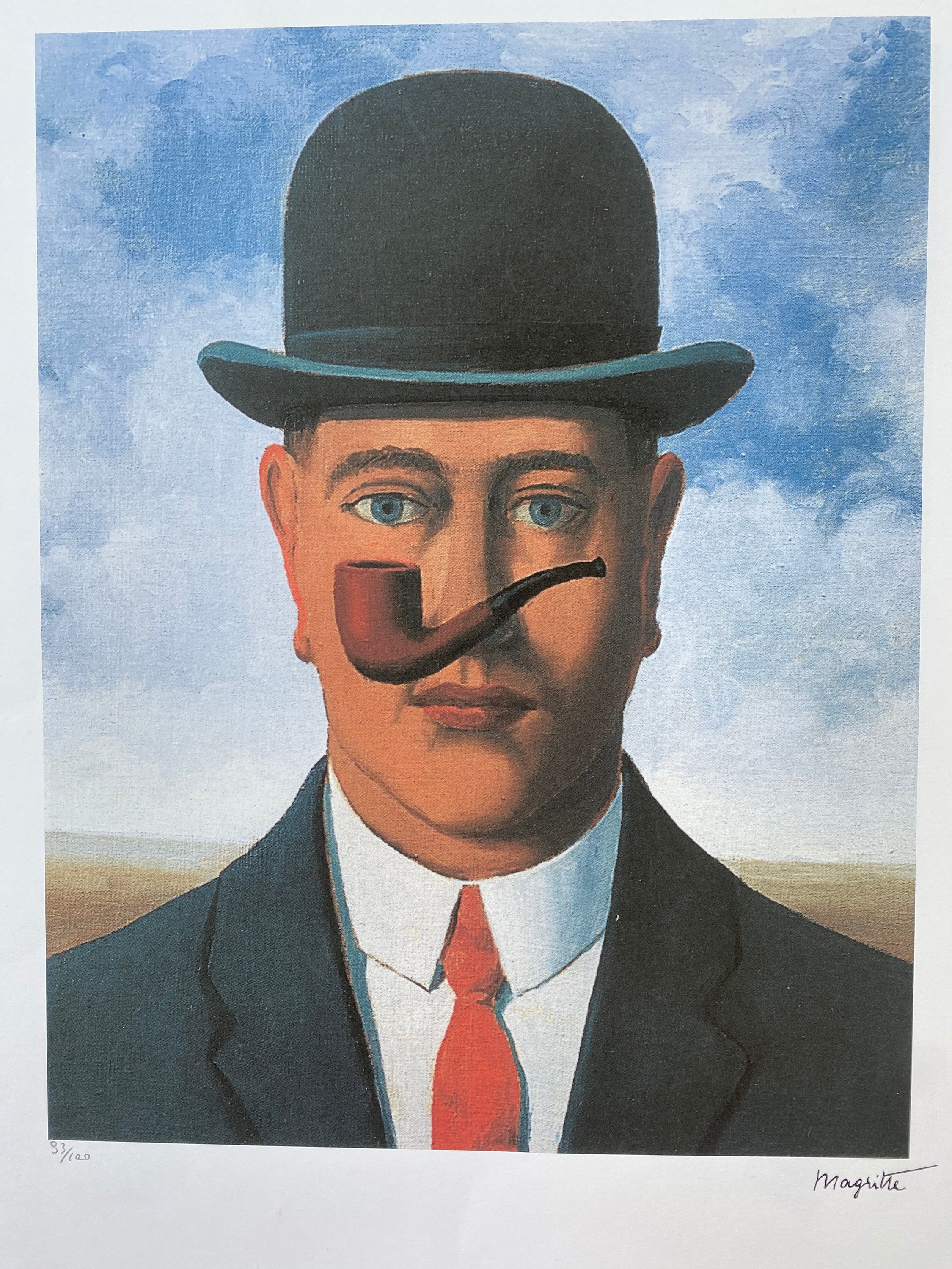 ルネ・マグリット「善意」1965年 リトグラフ、証明書、サイン入り