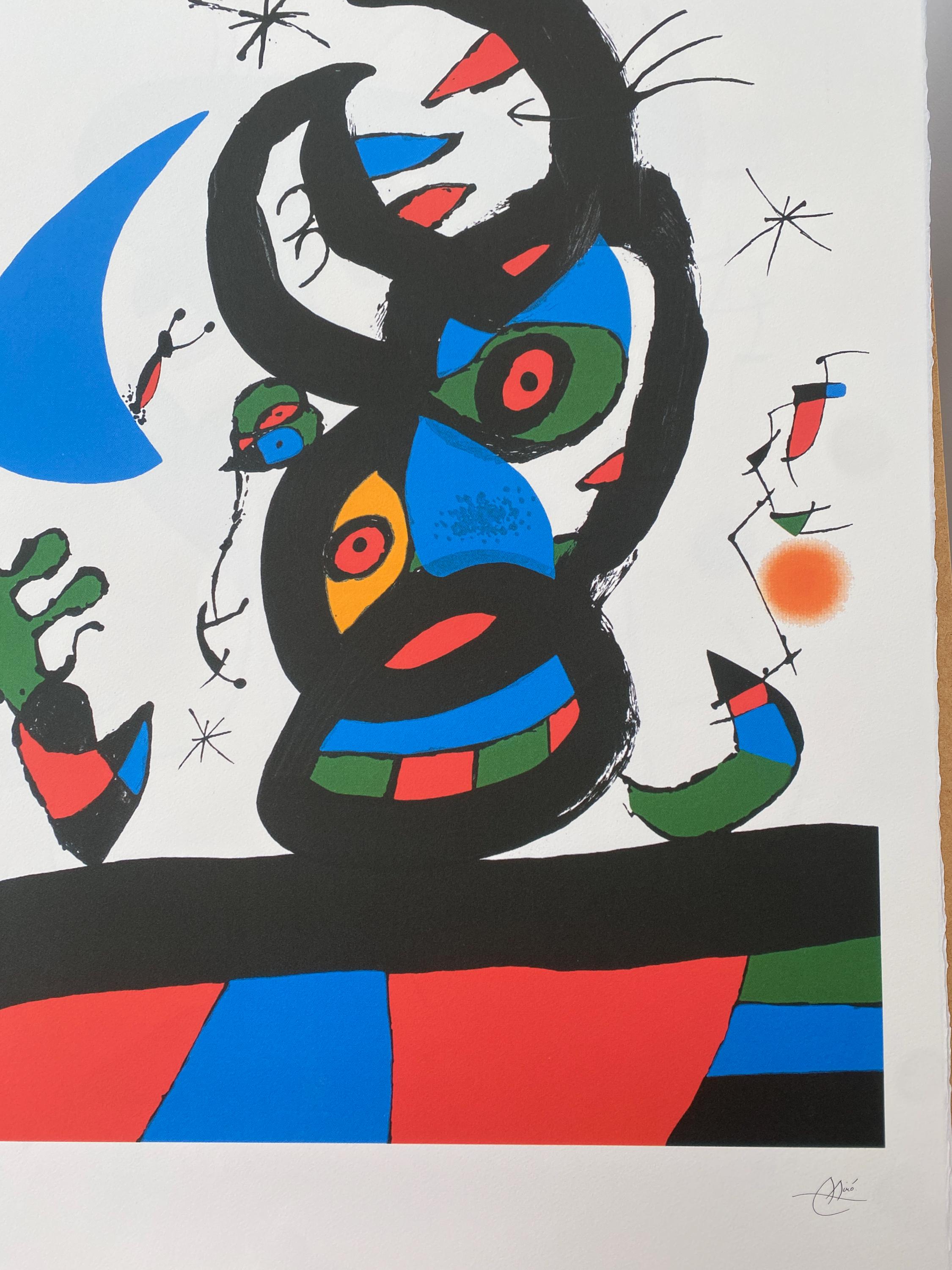 ジョアン・ミロ「ヘッド」リトグラフ、証明書、サイン入り、トップ