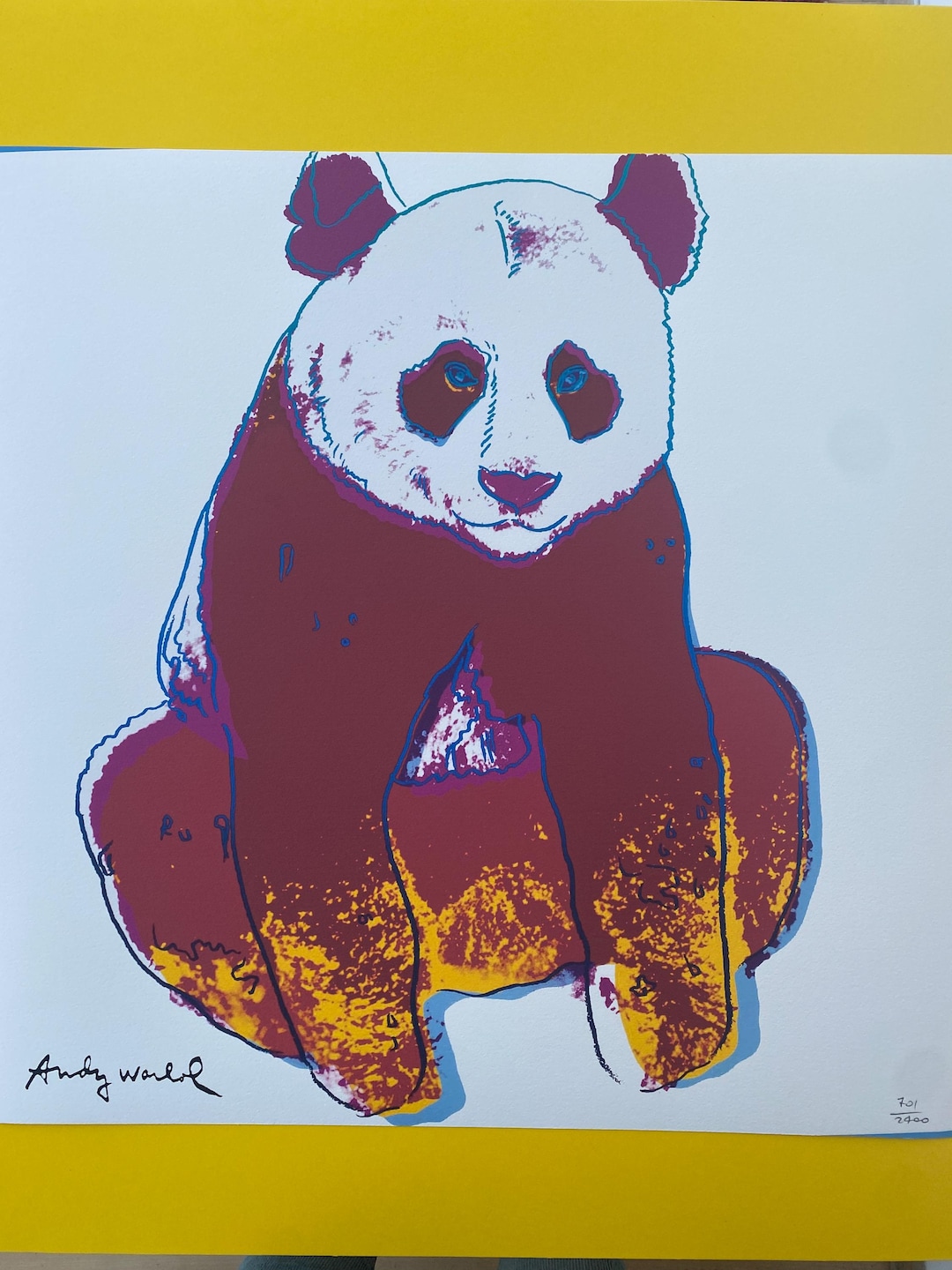 Andy Warhol Giant Panda Lithograph: CMOA Pop Art Print, Signed - Etsy