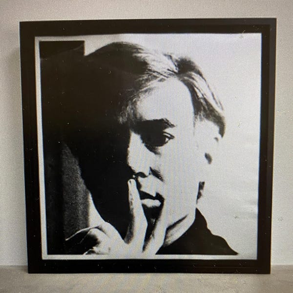 Andy Warhol „Selbstporträt, 1978“, Lithografie, signiert in der Platte, Echtheitszertifikat, Pop-Art-Wandbild, Geschenk für Kunstliebhaber
