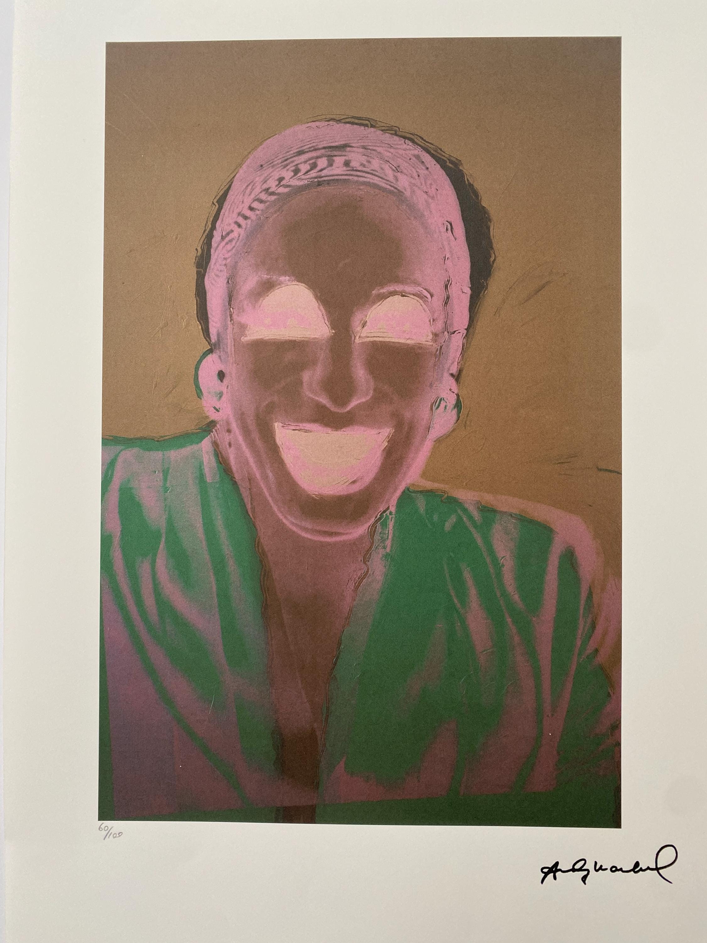 アンディ・ウォーホル「ウィルヘルミナ・ロス」リトグラフ：サイン入り