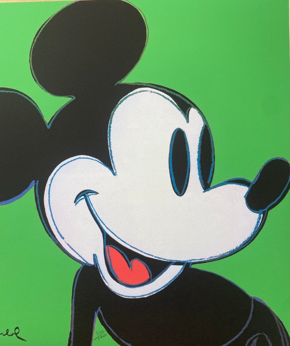 アンディ・ウォーホル CMOA「ミッキー」リトグラフ、証明書