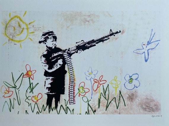 バンクシー Banksy Child エスタンプリトグラフ 38/250 Banksy 