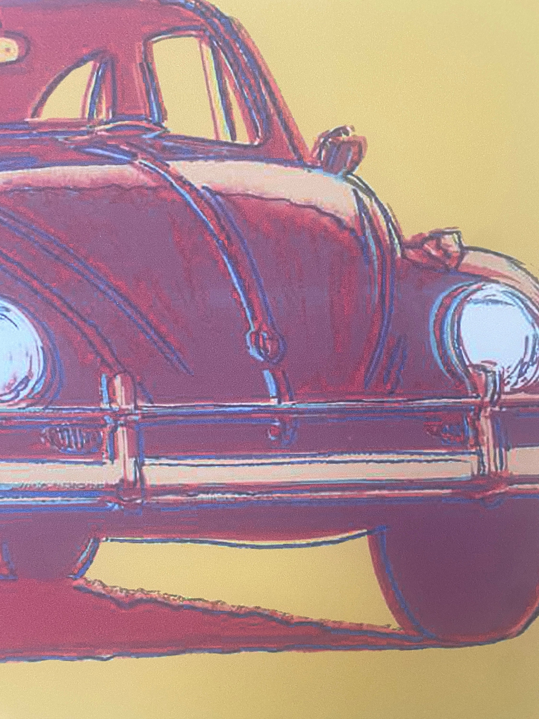 アンディ・ウォーホル「フォルクスワーゲン」リトグラフ：サイン入り