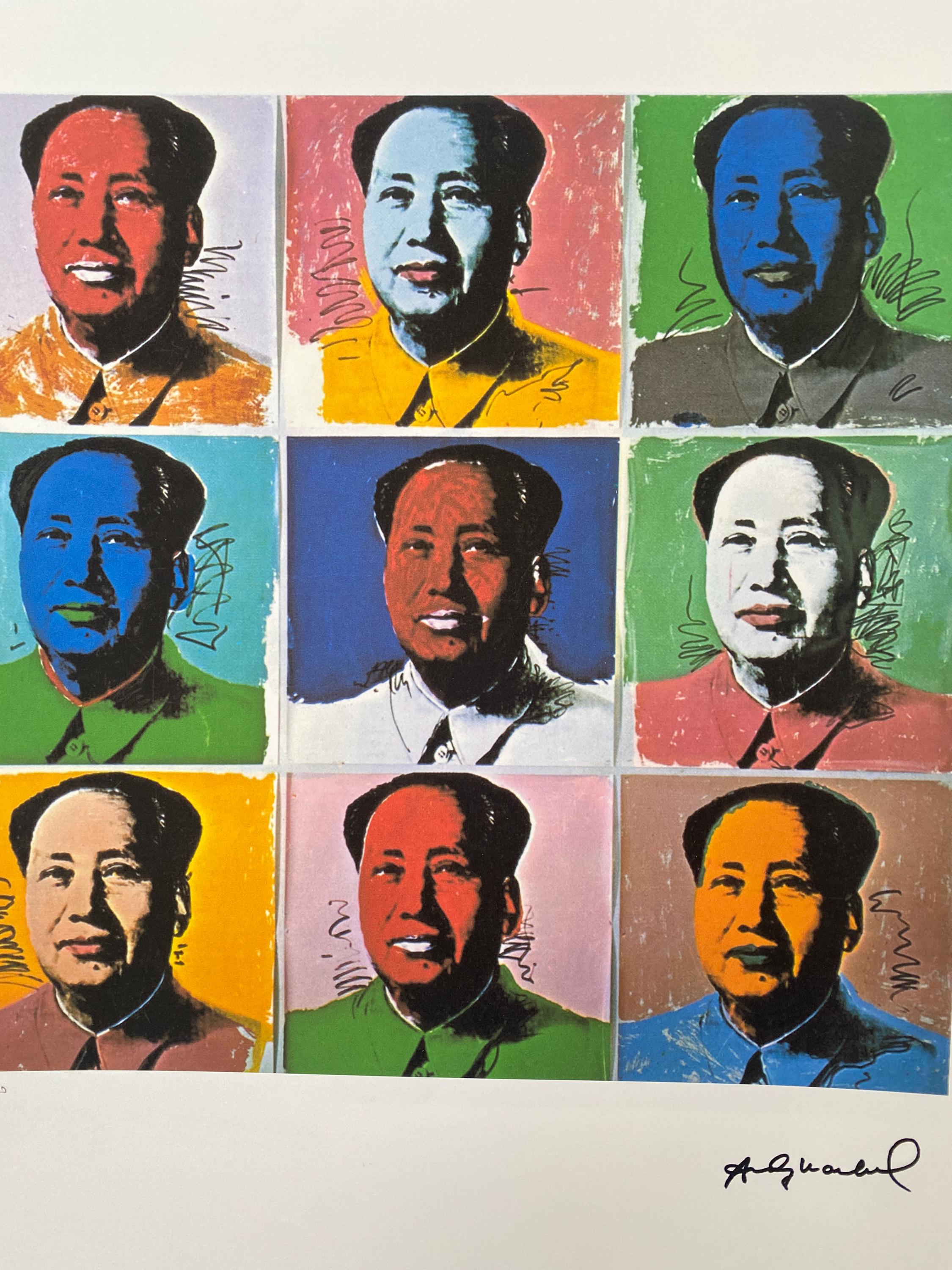 アンディ・ウォーホル「毛」リトグラフ：サイン入りポップアート