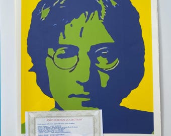 【世界100部限定】アンディ ウォーホル 海外販売証明書 JOHN LENNON Andy Warhol 