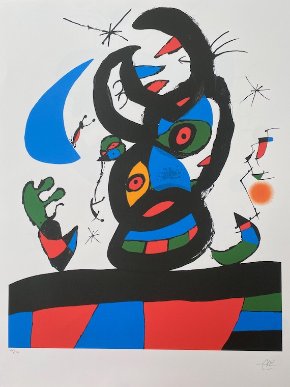 【真作保証】ジョアン・ミロ「リトグラフⅠ-PL,4」直筆サイン 版画 絵画 ジョアン・ミロ 「リトグラフ・オリジナル・Ⅰ-4」 | | アトリエ・ブランカ