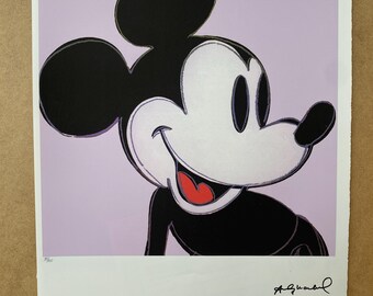 アンディ・ウォーホル CMOA「ミッキー」リトグラフ、証明書、サイン