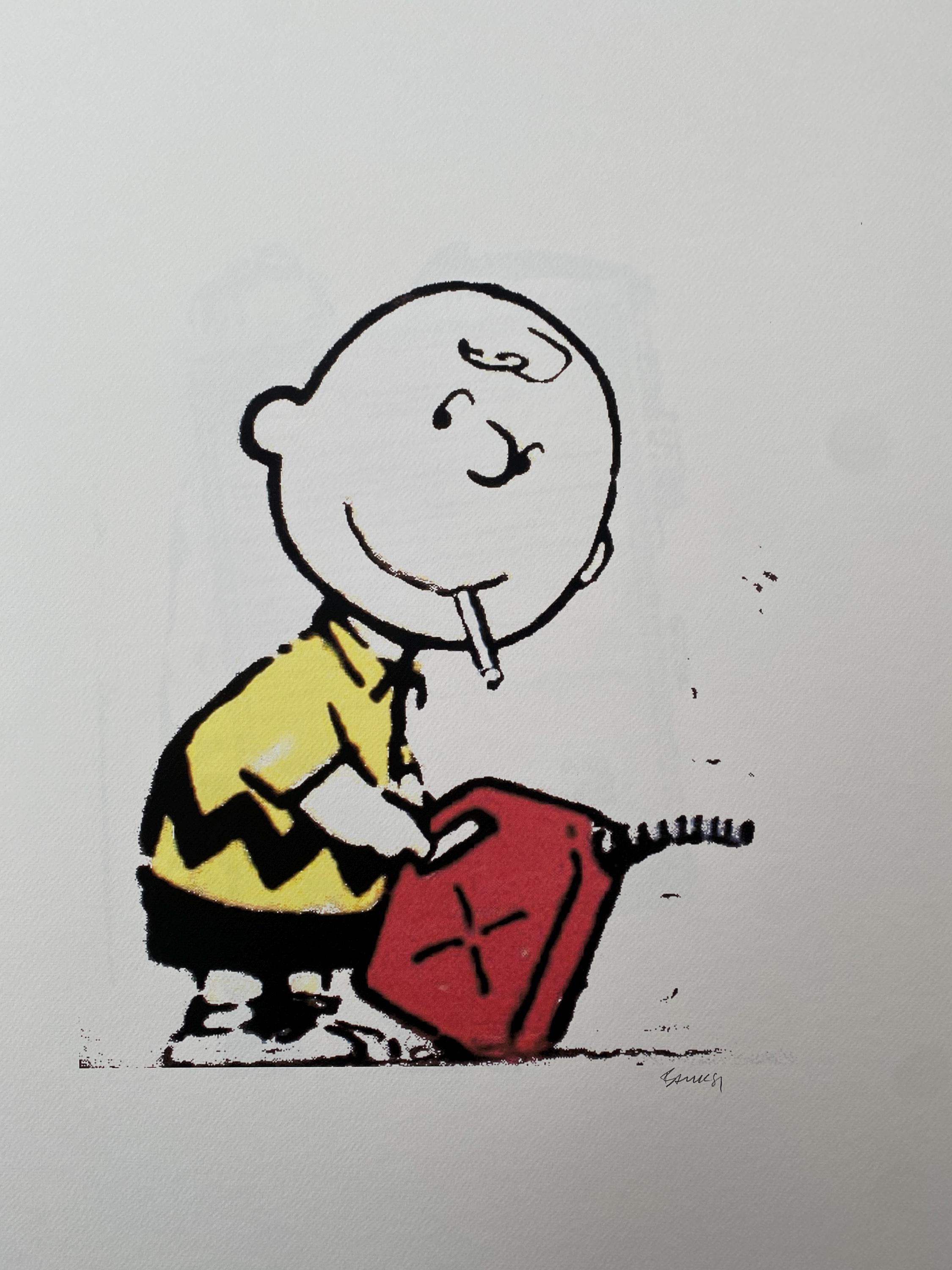 Banksy charlie brown - Etsy 日本