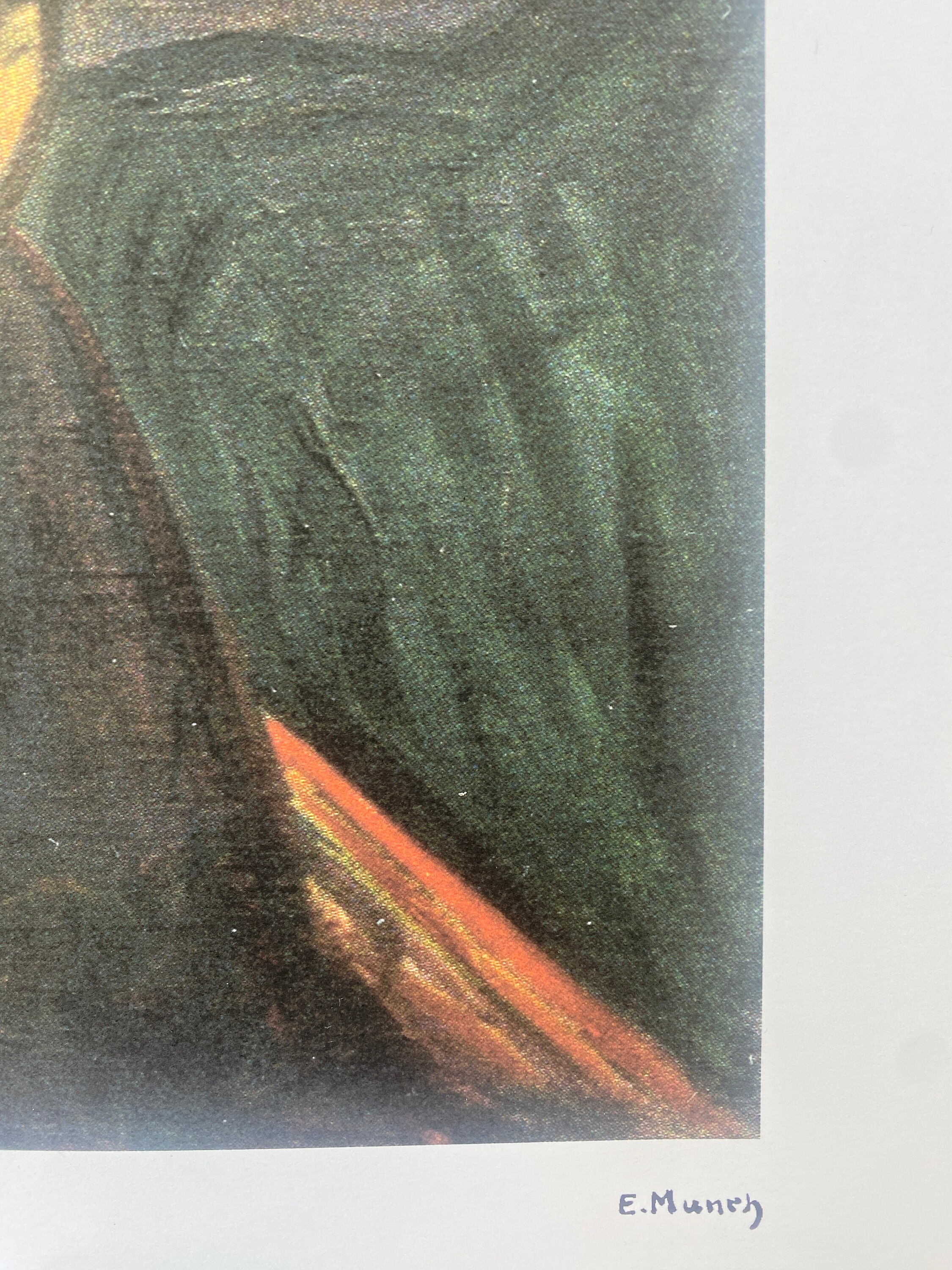 エドヴァルド・ムンク「絶望」1894年 リトグラフ、証明書、サイン入り