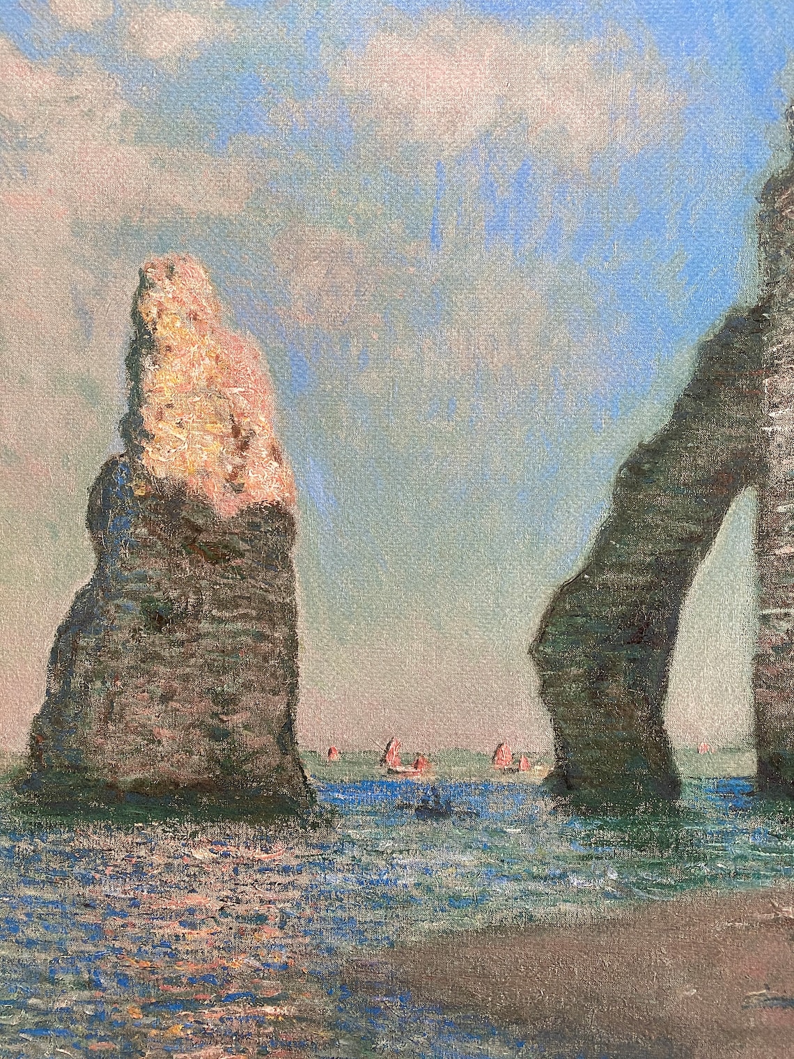 Claude Monet the Rock Needle and the Porte D'aval,1885 Lithograph ...