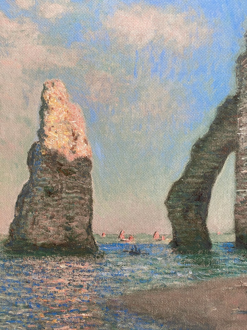 Claude Monet the Rock Needle and the Porte D'aval,1885 Lithograph ...