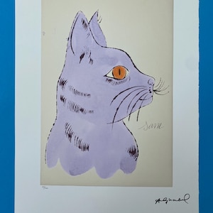 Andy Warhol Leo Castelli &quot;Sam  &quot; Lithograph, Certificate, Signed, Top! Wall Art, Pop Art