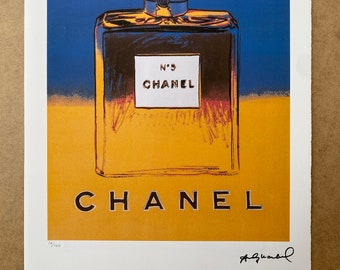Andy Warhol &quot;Chanel,1980  &quot; Lithograph, Certificate, Signed, Top! Wall Art, Pop Art (after)