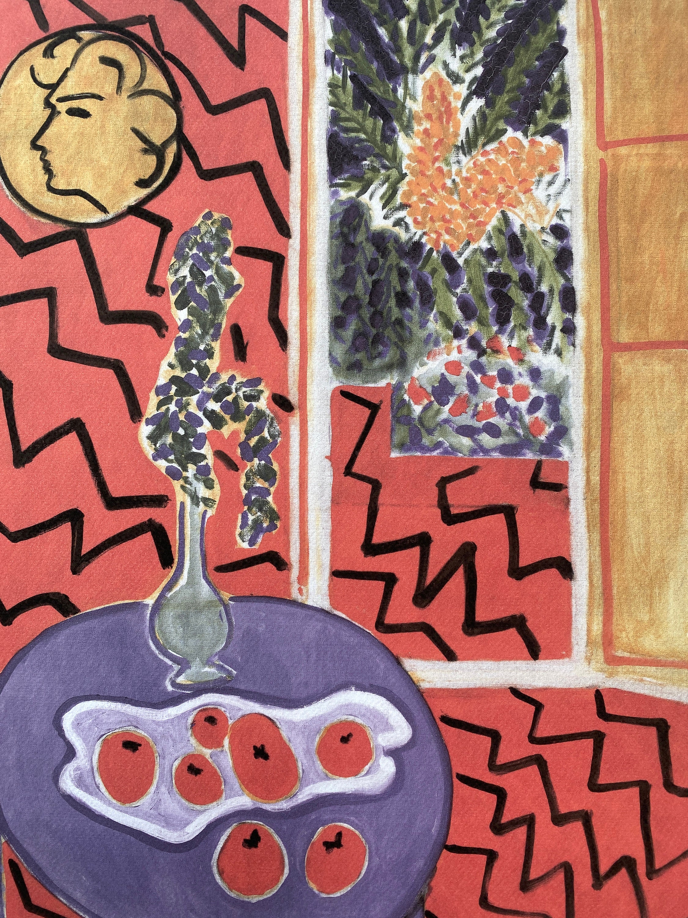 Henri Matisse Lithograph: Red Interior Still Life, 1947, Signed