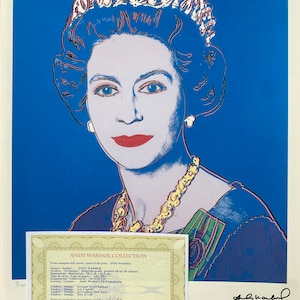 アンディ・ウォーホル「ジョン・レノン」リトグラフ、証明書、サイン