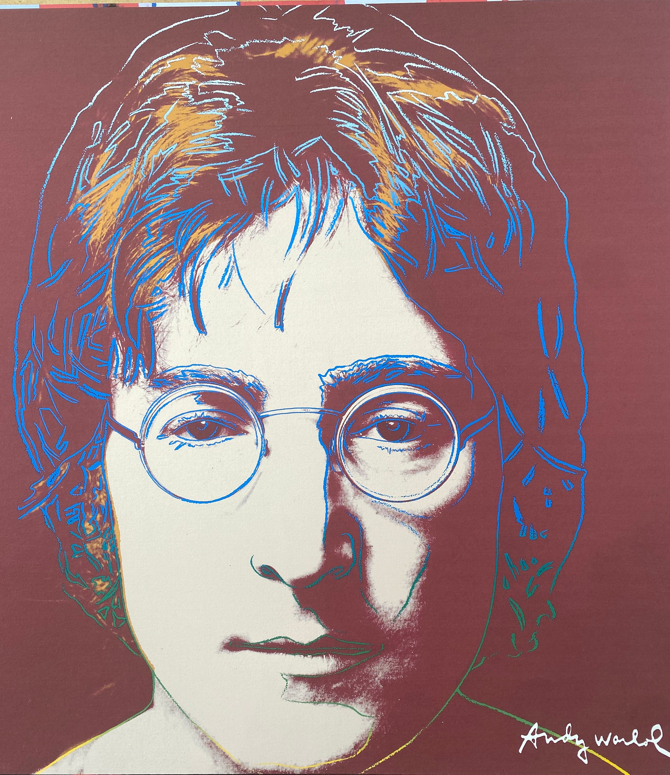 Andy Warhol John Lennon Lithograph: CMOA Pop Art Print, Signed