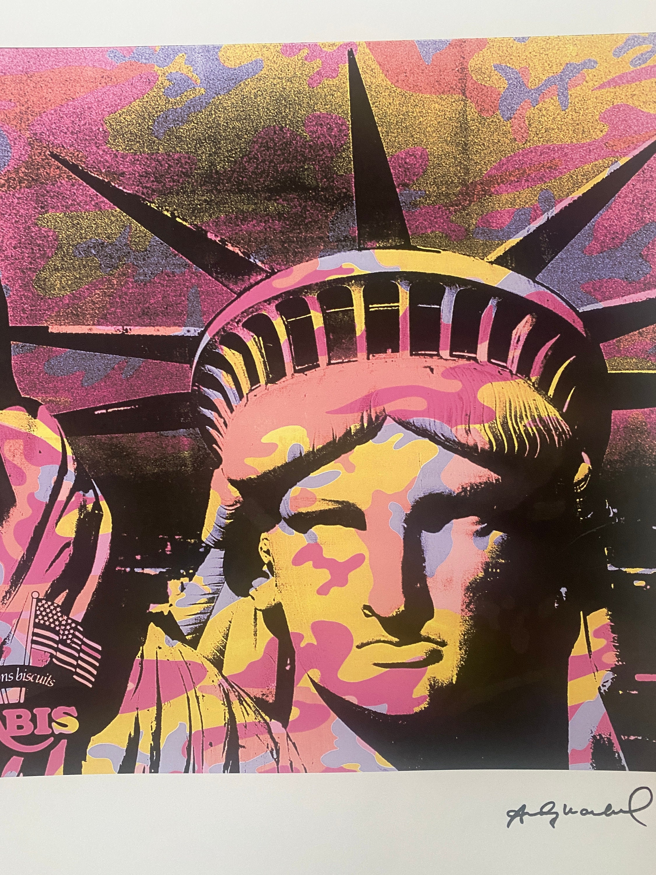 Andy Warhol Statue of Liberty Lithograph: Signed Pop Art Print - Etsy
