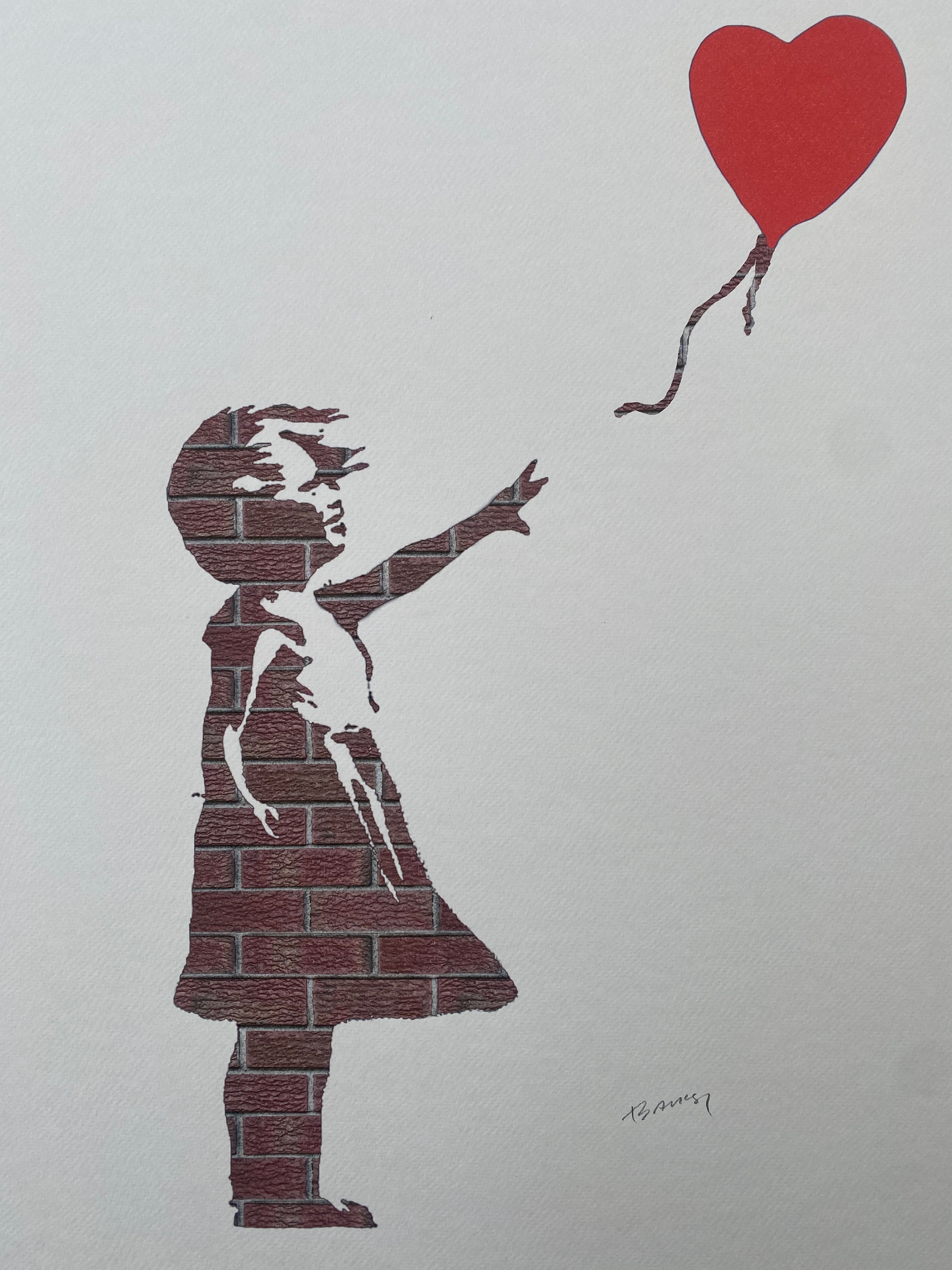 Banksy Girl With Red Balloon Wall Decal - Street Art –