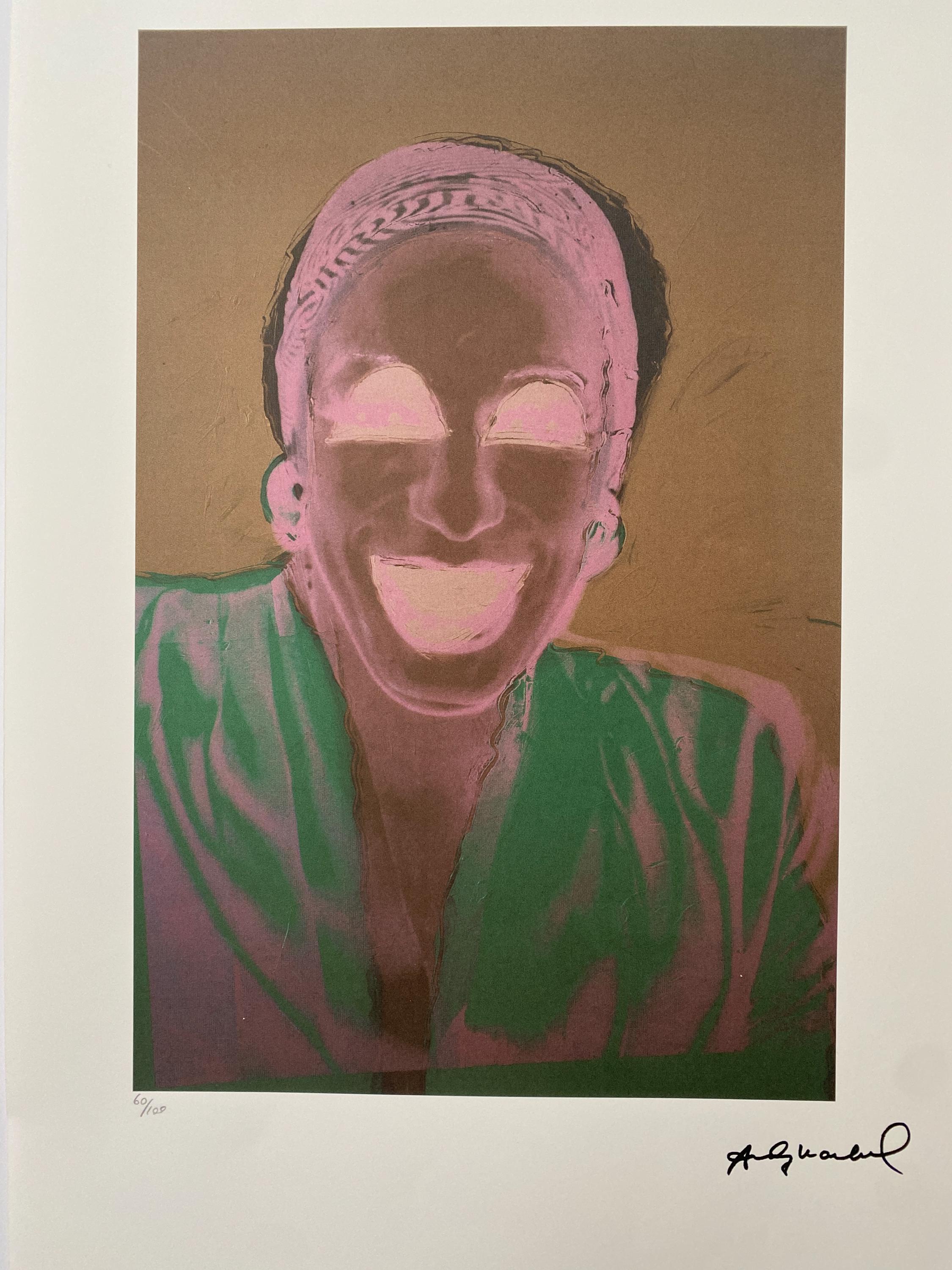 アンディ・ウォーホル「ウィルヘルミナ・ロス」リトグラフ：サイン入り