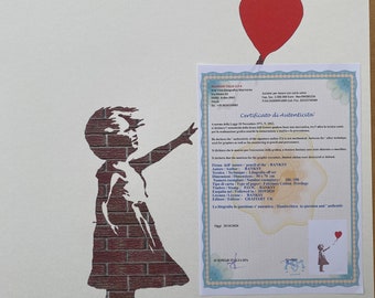 Banksy girl with red balloon wcp ポスター Banksy The Girl with a Red Balloon Artwork Poster – Gallery