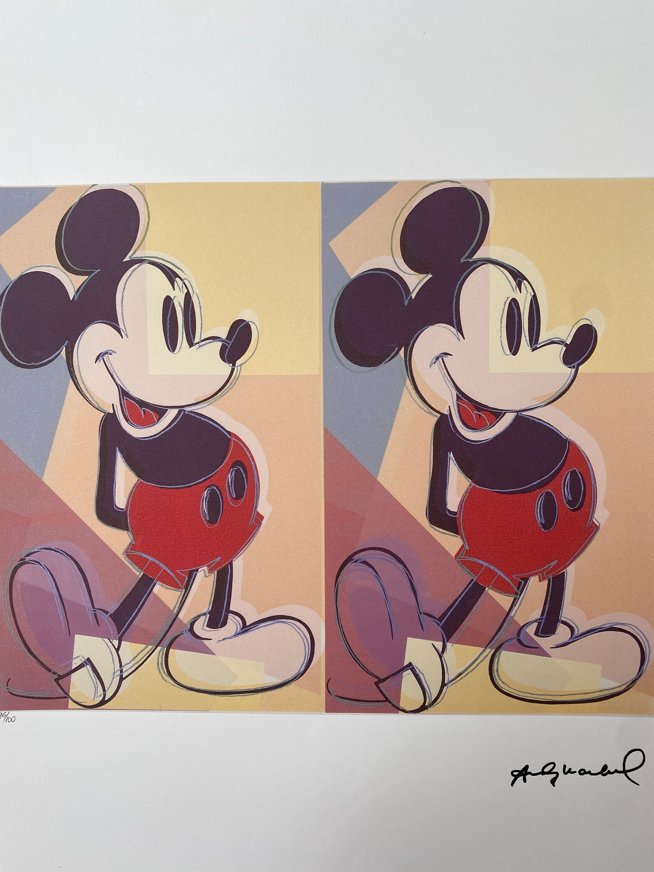 Mickey lithograph - Etsy 日本