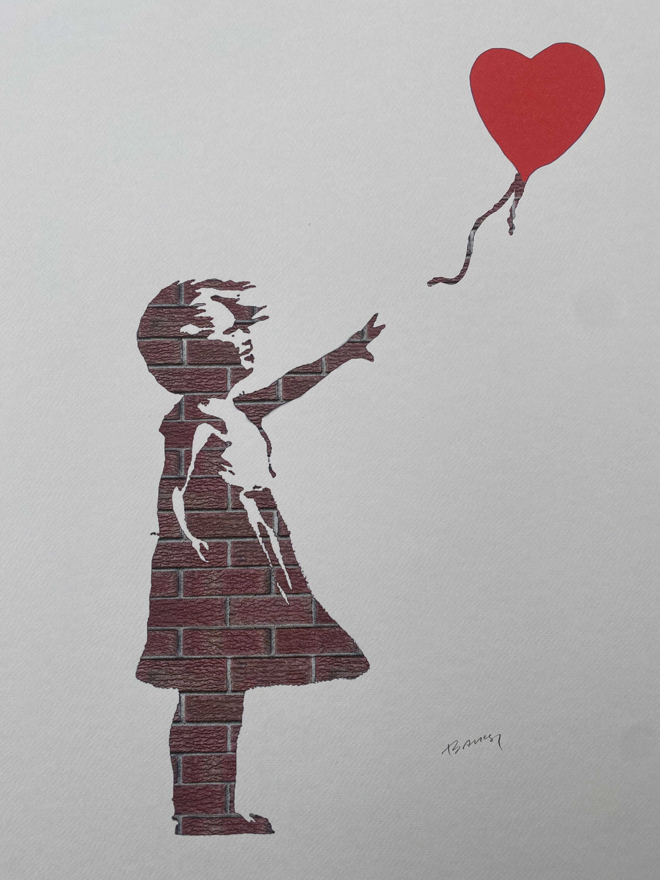 バンクシー Banksy Heart Balloon エスタンプ リトグラフ 版画