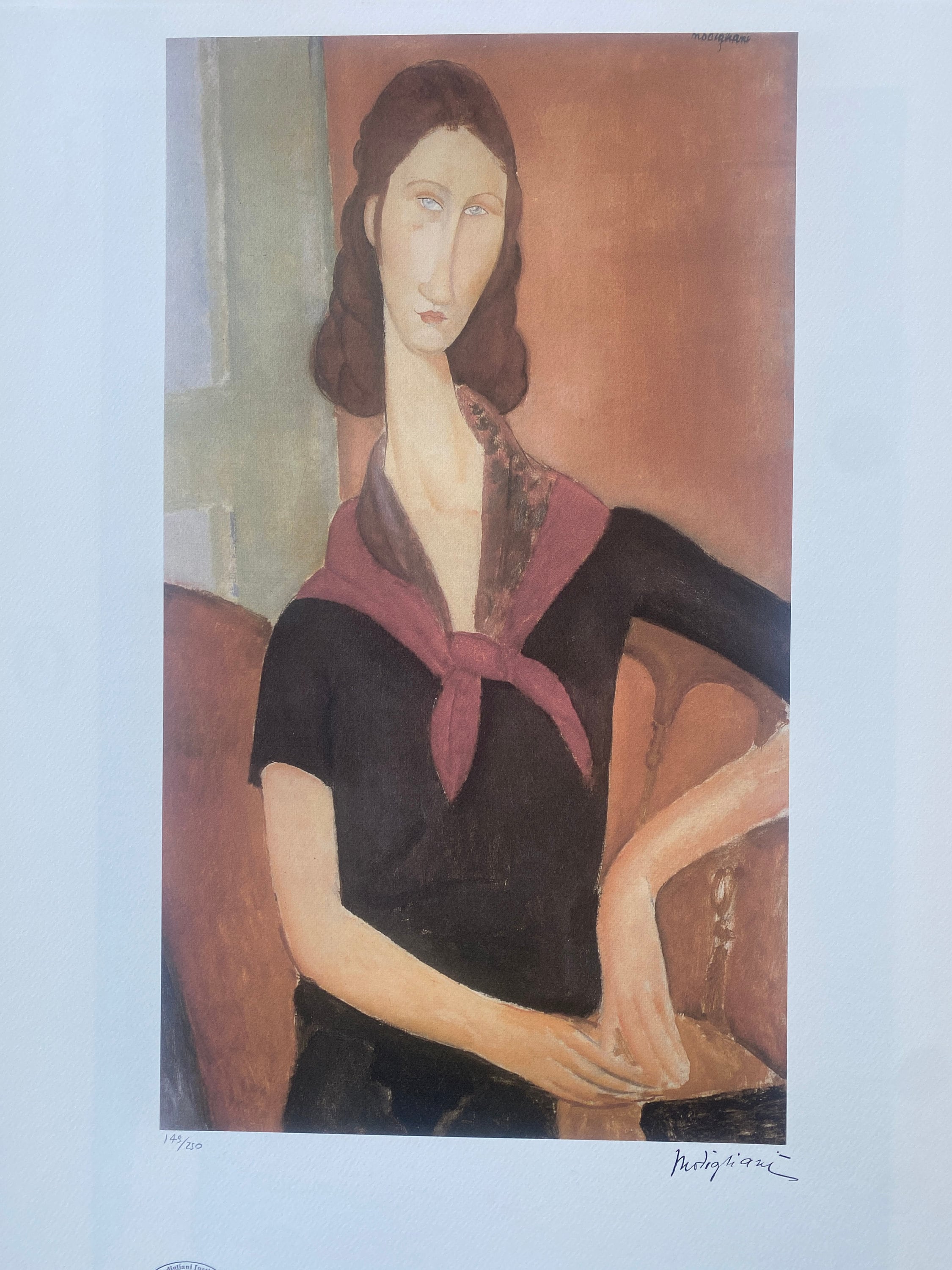 裸婦像/アメデオ モディリアーニ/額装済