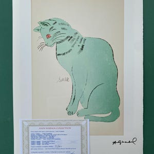 Andy Warhol Leo Castelli &quot;SAM  &quot; Lithograph, Certificate, Signed, Top! Wall Art, Pop Art