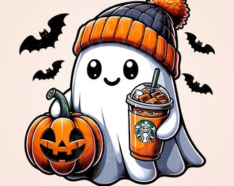 Cute ghost png, Halloween png, coffee png, bougie png, bougie ghost, here for the boos, sticker png, mug png, Trending png, pod, dtf, png
