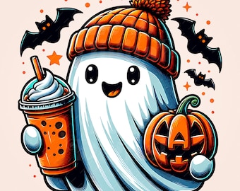 Cute ghost png, Halloween png, coffee png, bougie png, bougie ghost, here for the boos, sticker png, mug png, Trending png, pod, dtf, png