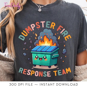 Chaos de l'équipe d'intervention en cas d'incendie de benne à ordures, Png d'employé de meme drôle de Kawaii, titulaire d'une carte d'identité de chef d'équipe drôle, Png, cadeau pour infirmière, personnel de bureau, directeur