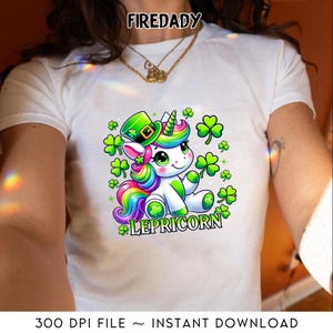 Comfort Colors Funny Lucky Lepricorn Png, Funny St Patrick&#39;s Png, St Patty&#39;s Shirt, Irish Party Digital File, Woman Irish Png, Lepricorn Png