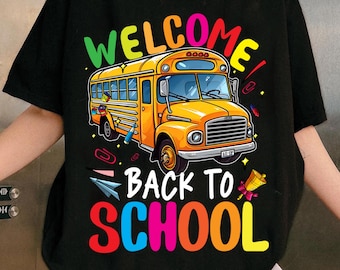 Funny  Welcome Back To School Bus Driver Png, School Bus Driver Png, Gift for Kids, Back To School Png, Happy First Day Png,Funny Driver Png