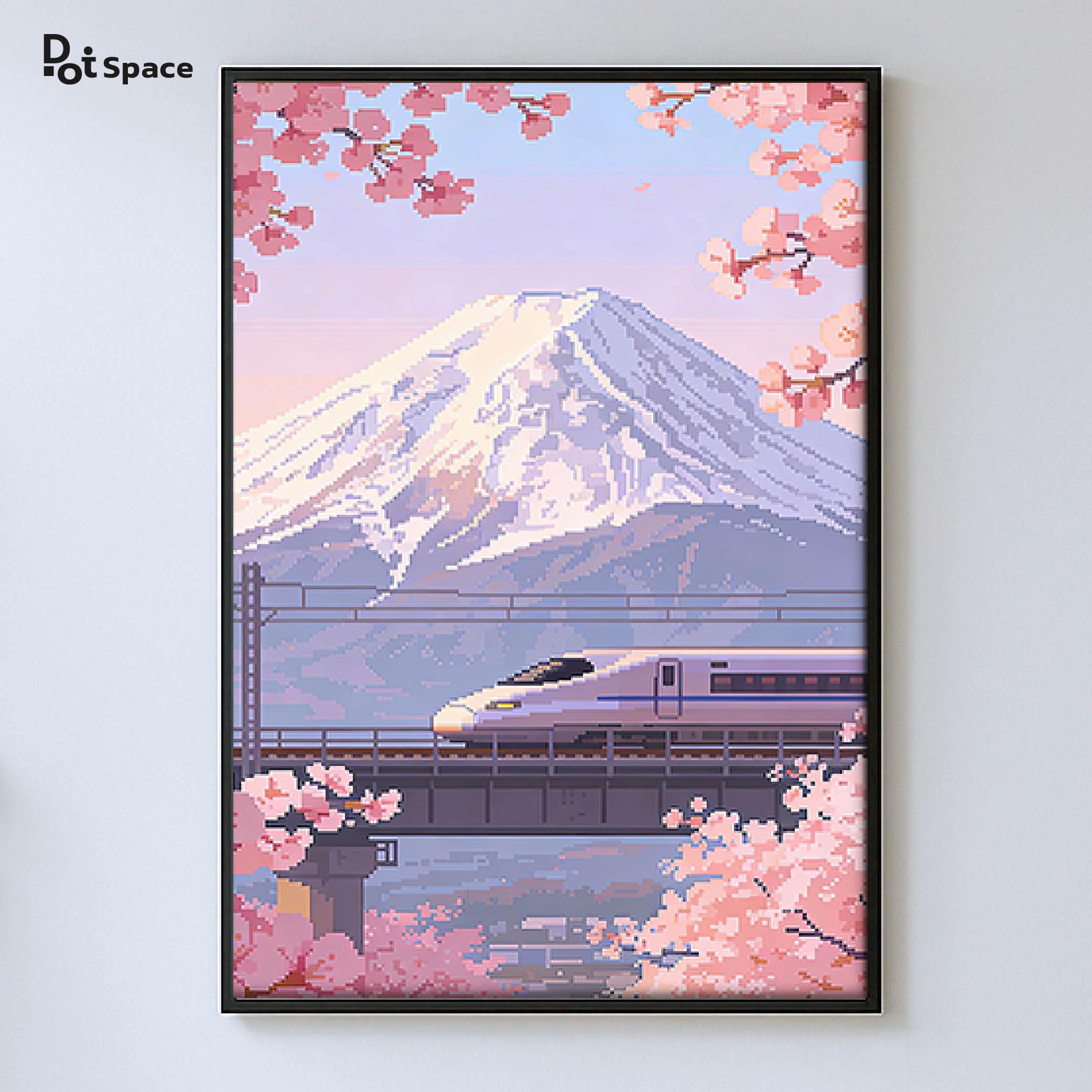 Sakura Pixel Art - Etsy