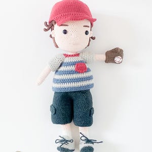 Amigurumi pattern, crochet doll for All American Adler, PDF pattern