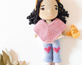 amigurumi doll, April doll, pdf pattern