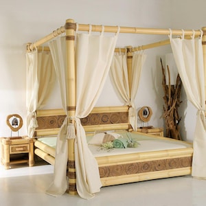 Bettrahmen 180x200 cm aus Bambus Samar Bambusbett Schlafzimmer Mbel  Bambusmbel Gstebett Naturbett Bali Bett Holzbett Rattanbett Doppel -  Etsy.de