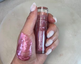 Belac Cosmetics Hybrid Lip Gloss | Lip Balm & Gloss in One | Moisturizing High Shine Finish | Smooth Hydrating Formula | Moonbeam Mauve