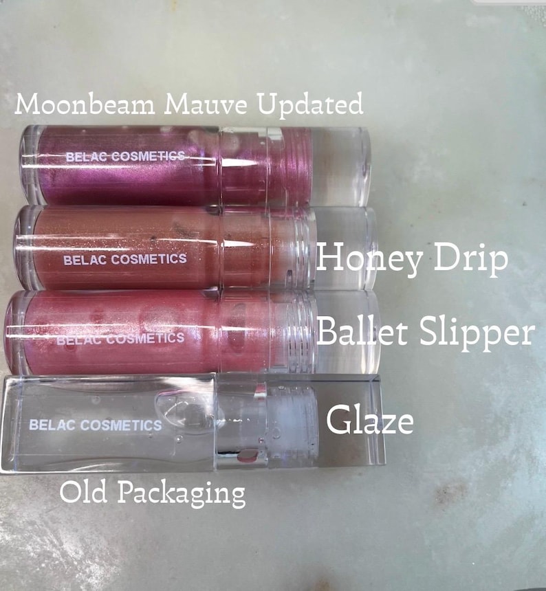 Belac Cosmetics Hybrid Lip Gloss | Lip Balm & Gloss in One | Moisturizing High Shine Finish | Smooth Hydrating Formula | Lunar Holodust image 4