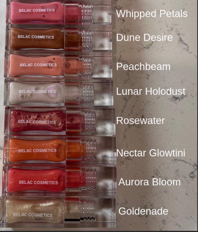 Belac Cosmetics Hybrid Lip Gloss | Lip Balm & Gloss in One | Moisturizing High Shine Finish | Smooth Hydrating Formula | Lunar Holodust image 5