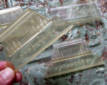 Vintage Shade Pulls, Clear Plastic
