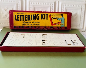 Vintage Lettering Kit Pre-Cut Alphabet Duro Art Supply Sign Poster Scrapbooking