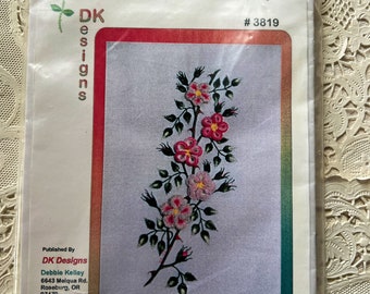 Wild Roses, Advanced Brazilian Dimensional Embroidery Kit, DK Designs, #3819